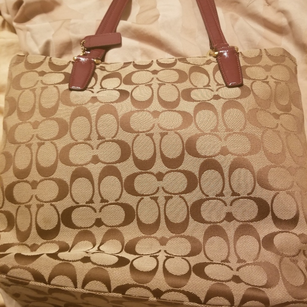 Coach, Jacquard Signature Stripe Tote,F28504 Style - Picture 4 of 8